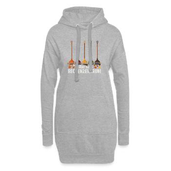 Rechenzentrum Gärtner Garten Gartenarbeit - Hoodie-Kleid - Grau meliert - Vorne