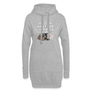 Coole Eltern - Hoodie-Kleid - Grau meliert - Vorne