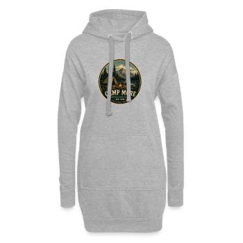Camp More Vintage Adventure Graphic - Hoodie Dress - heather grey - Front