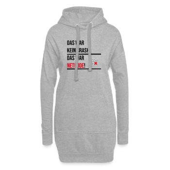 Das war kein Crash das war netcode V2 - Hoodie-Kleid - Grau meliert - Vorne