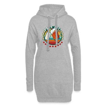 Vater 2027 Bekanntgabe Schwangerschaftsvater in Planung - Hoodie-Kleid - Grau meliert - Vorne