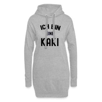 ICH BIN EINE KAKI Karneval Kostüm Kakipflaume Kaki - Hoodie-Kleid - Grau meliert - Vorne