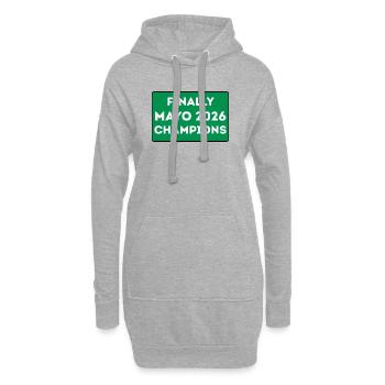 1-_Mayo_champions_2026 - Hoodie-Kleid - Grau meliert - Vorne