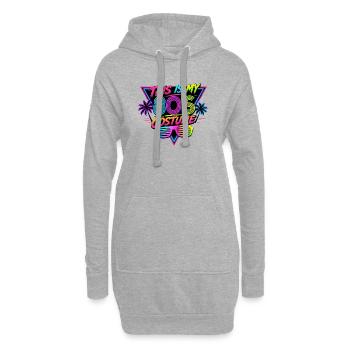 My 80s Costume Design - Hoodie Dress - heather grey - Front