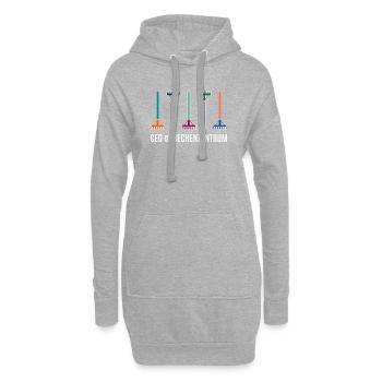 Garden Rake Gardener Gardening IT Data Center - Hoodie Dress - heather grey - Front