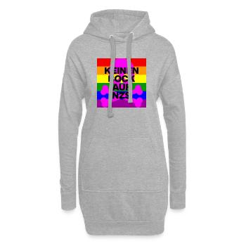 KEINEN BOCK AUF NZS, NO NZS, NO AFD, SKULL PINK - Hoodie-Kleid - Grau meliert - Vorne