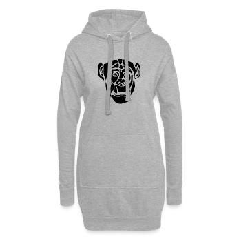 monckey_black - Hoodie-Kleid - Grau meliert - Vorne