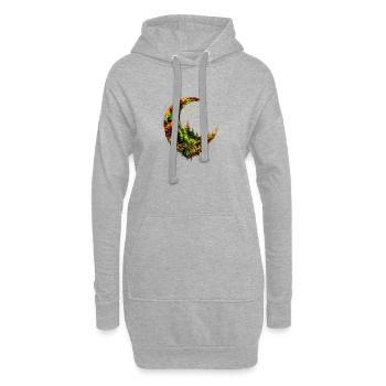 Moon Forest - Hoodie-Kleid - Grau meliert - Vorne