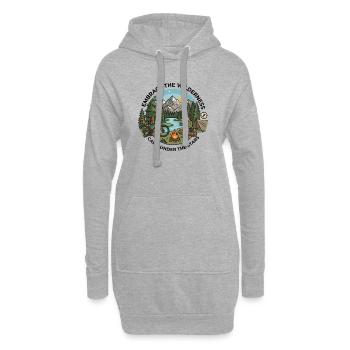 Camp Under The Stars Bikepacking Adventure Tee - Hoodie-Kleid - Grau meliert - Vorne