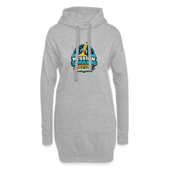 Mission Schulkind 2026 – Einschulung Abenteuer - Hoodie-Kleid - Grau meliert - Vorne