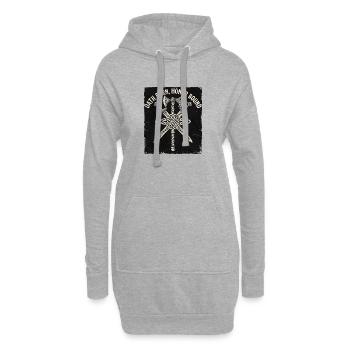 Germanic Medieval Sword Axe - Hoodie Dress - heather grey - Front
