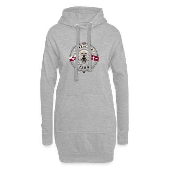 Greenland, Danish since 1380 - Hoodie Dress - heather grey - Front