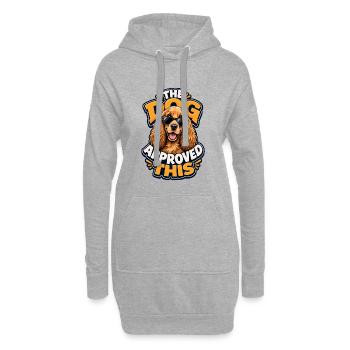 English Cocker Spaniel - Hoodie Dress - heather grey - Front