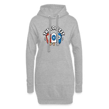 Funny grandpa, the coolest dad - Hoodie Dress - heather grey - Front