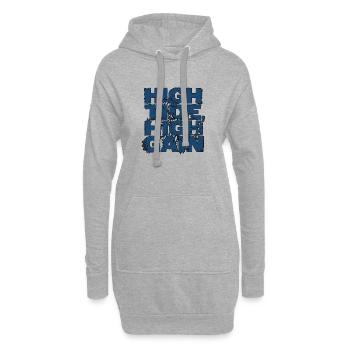 Marée haute de Surf Rock - Sweat-shirt à capuche long Femme - gris chiné - Devant