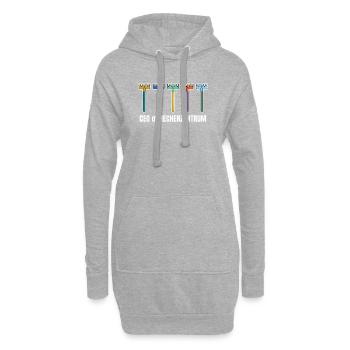 Programmeur 6 Étapes du débogage - Sweat-shirt à capuche long Femme - gris chiné - Devant