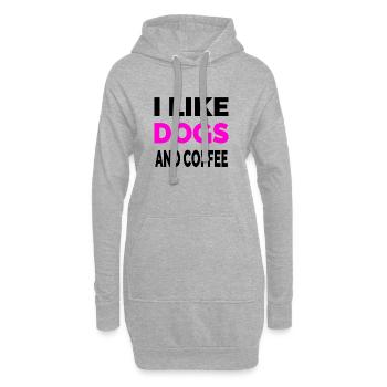 canine - Hoodie Dress - heather grey - Front