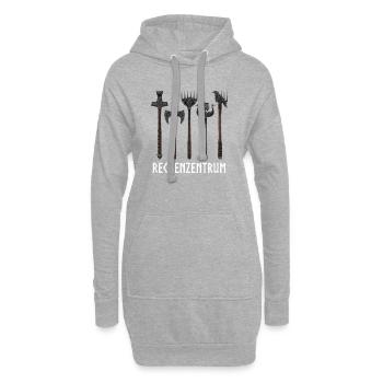 Rechenzentrum lustige Programmierer Sprüche - Hoodie-Kleid - Grau meliert - Vorne