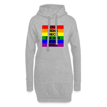 ENE MENE MECK THE AFD MUST GO, NO AFD, NO NZS - Hoodie Dress - heather grey - Front