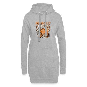 Pyrotechnik 27er Schein - Hoodie-Kleid - Grau meliert - Vorne
