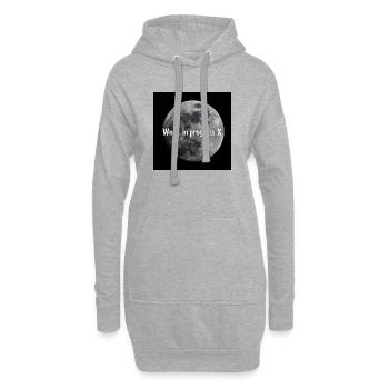 Lunar work in execution X - Hoodie Dress - heather grey - Front