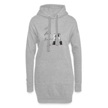 Life Is Better Through A Lens Vintage Camera Art - Hoodie Dress - heather grey - Front
