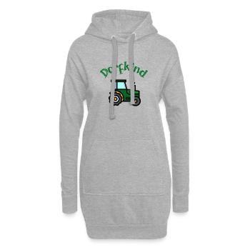 Enfant du village Tracteur Fermier Vie à la campagne Tracteur - Sweat-shirt à capuche long Femme - gris chiné - Devant