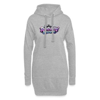 RuhrPottery Streetwear Graffiti - Hoodie Dress - heather grey - Front