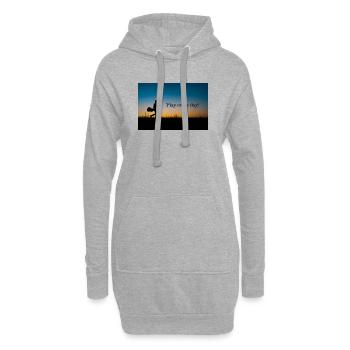Play every day Evening light - Hoodie Dress - heather grey - Front