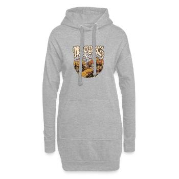 Équipe de voyage 2026 - Sweat-shirt à capuche long Femme - gris chiné - Devant