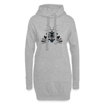 Anime Hypercompe Leoparde Géant - Sweat-shirt à capuche long Femme - gris chiné - Devant
