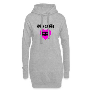Campeur - Sweat-shirt à capuche long Femme - gris chiné - Devant