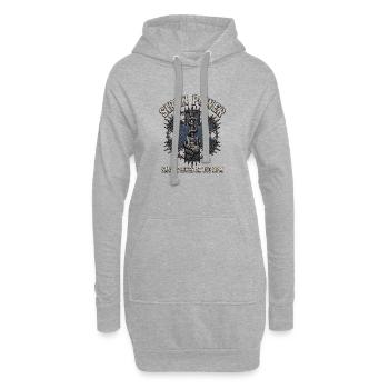 Sirène de Heavy Metal de Paramédic - Sweat-shirt à capuche long Femme - gris chiné - Devant