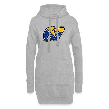 67 Édition Bosnie - Sweat-shirt à capuche long Femme - gris chiné - Devant
