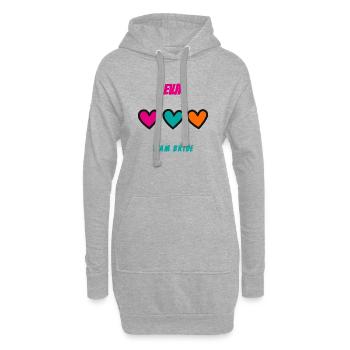 EVJF. MARIEE. TEAM. TEAM MARIEE. FUTURE MARIEE - Sweat-shirt à capuche long Femme - gris chiné - Devant
