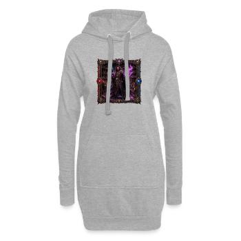 Sorcier - Sweat-shirt à capuche long Femme - gris chiné - Devant