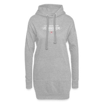 Il Y A Deux Types De Personnes Sur Terre Les Ju... - Sweat-shirt à capuche long Femme - gris chiné - Devant