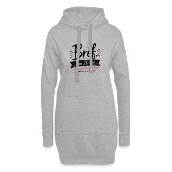 T-shirt Anniversaire 40 Ans Femme Bref J'ai 20 Ans - Sweat-shirt à capuche long Femme - gris chiné - Devant