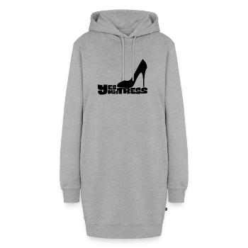 Ja, Herrin Stiletto Heel - Hoodie-Kleid - Grau meliert - Vorne - AI Model Female 172 light (172cm)