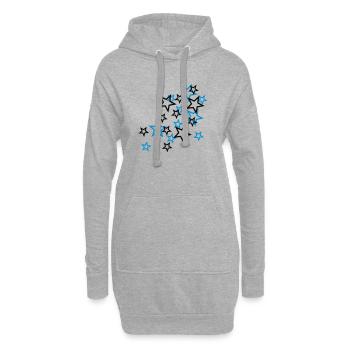 stars - Hoodie-Kleid - Grau meliert - Vorne