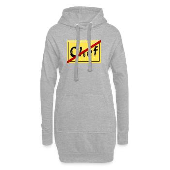 Ex-Chef - Hoodie-Kleid - Grau meliert - Vorne