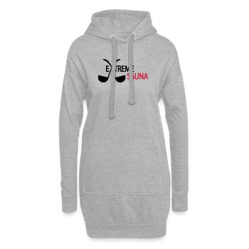 2541614 15524168 sauna - Sweat-shirt à capuche long Femme - gris chiné - Devant