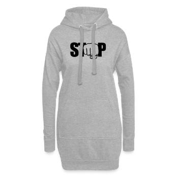 Stop Faust - Hoodie-Kleid - Grau meliert - Vorne