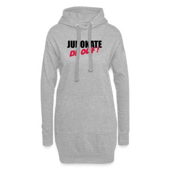 Judo / Judoka / Sport / Fight / Fighter / Strong - Sweat-shirt à capuche long Femme - gris chiné - Devant