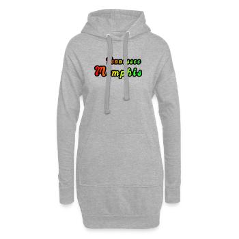 Memphis Tennessee Regenbogen Design - Hoodie-Kleid - Grau meliert - Vorne