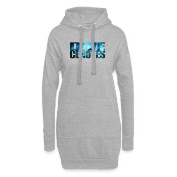 Dive Cenotes - Plongée à Cenotes - Sweat-shirt à capuche long Femme - gris chiné - Devant