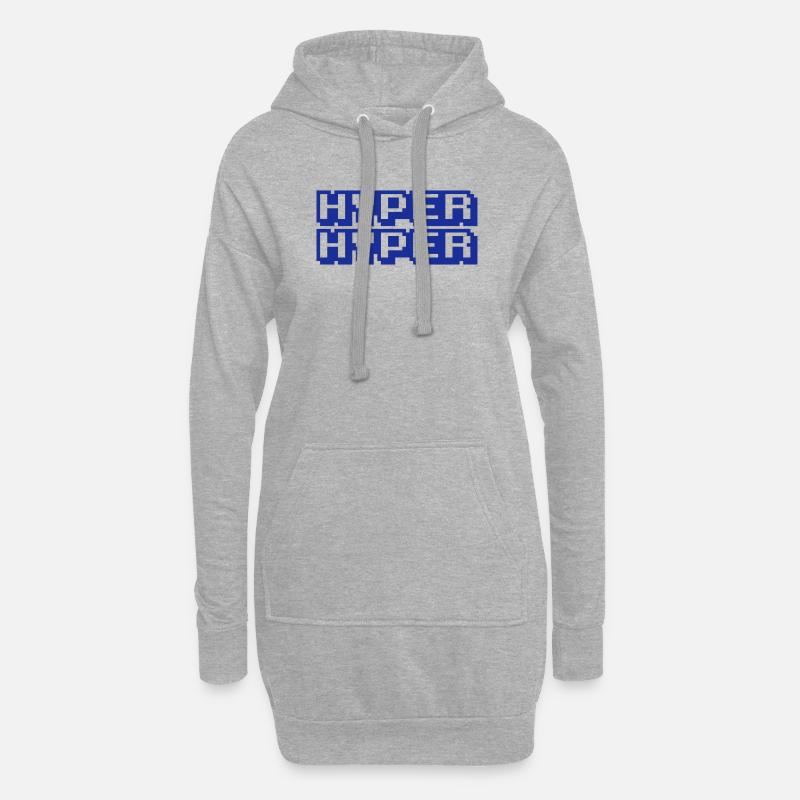 HYPER HYPER - Hoodie-Kleid - Grau meliert