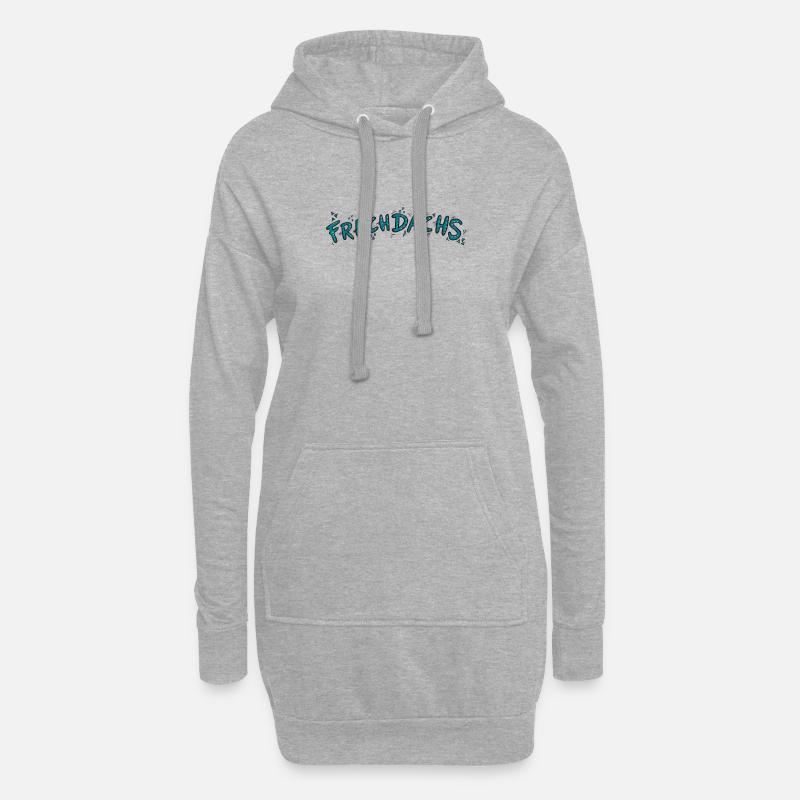 Frechdachs - Hoodie-Kleid - Grau meliert