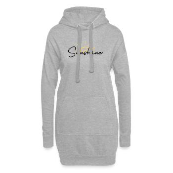 Sunrise Scribble Arc - Hoodie Dress - heather grey - Front