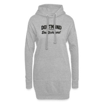 Dortmund Deutschland Vintage Schriftzug - Hoodie-Kleid - Grau meliert - Vorne